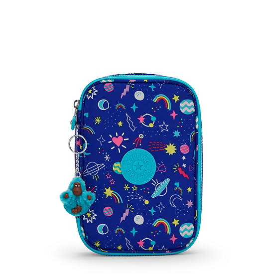 Kipling 100 Pens Printed Case Çanta Mavi | TR 1181DF